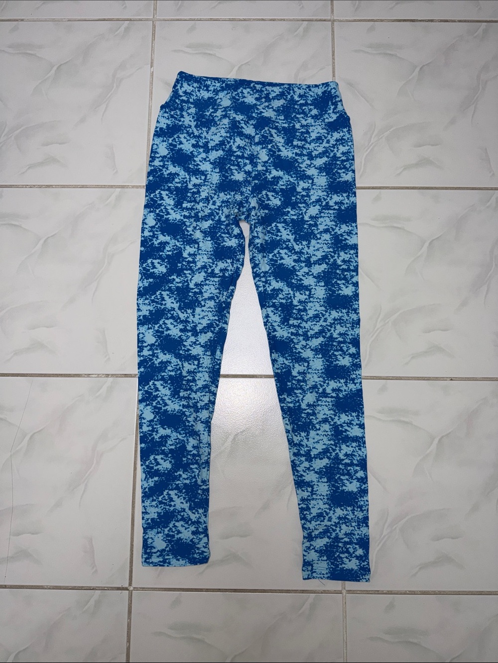 LuLaRoe Blue Patterned Leggings